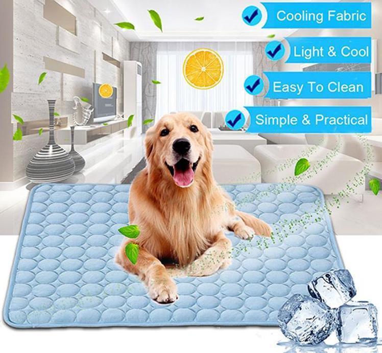 Summer Chill Pet Pad: Ice Silk Cooling Nest