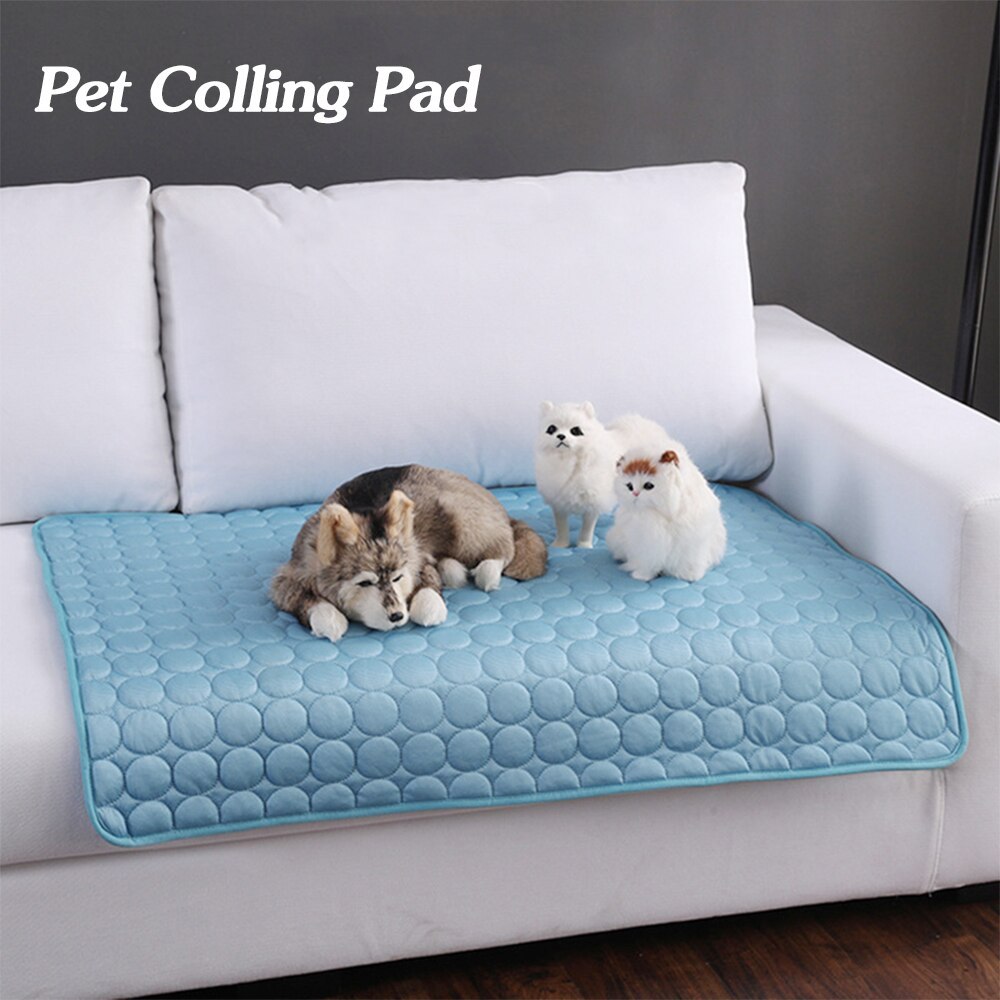 Summer Chill Pet Pad: Ice Silk Cooling Nest