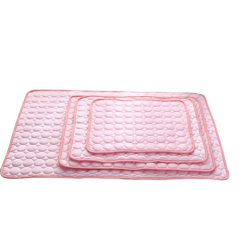 Summer Chill Pet Pad: Ice Silk Cooling Nest
