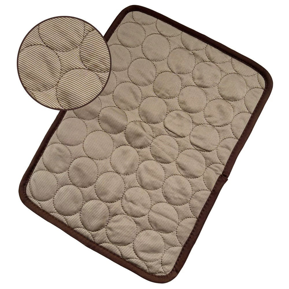 Summer Chill Pet Pad: Ice Silk Cooling Nest