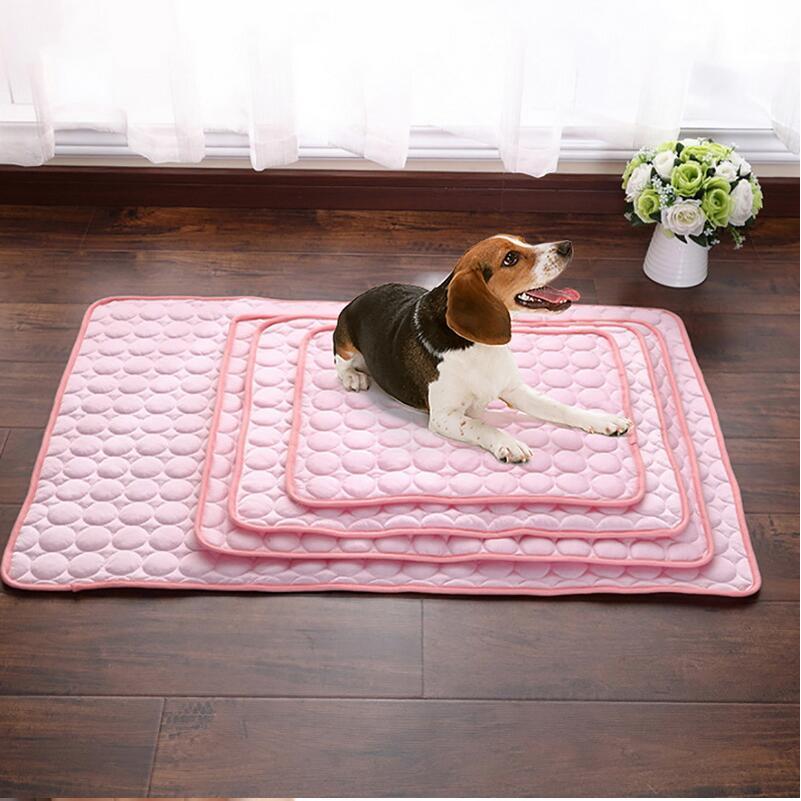 Summer Chill Pet Pad: Ice Silk Cooling Nest