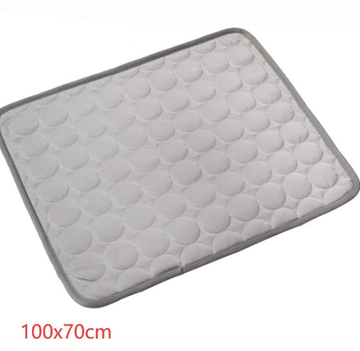 Summer Chill Pet Pad: Ice Silk Cooling Nest